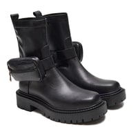 Marble Siyah Kadın Deri Bot