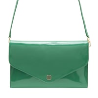 Maxima Yeşil Kadın Rugan Deri Clutch 