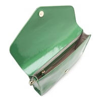 Maxima Yeşil Kadın Rugan Deri Clutch 