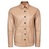 Maynor Erkek Çift Taraflı Deri Gömlek Ceket