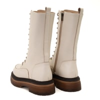 Melosa Ekru Kadın Deri Postal Bot