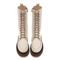 Melosa Ekru Kadın Deri Postal Bot