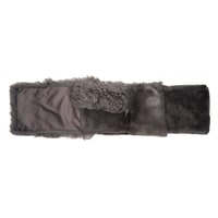 Miranna Gri Kadın Kürk Şal Yaka