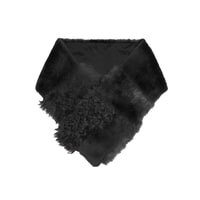 Miranna Siyah Kadın Kürk Şal Yaka