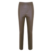 Molly Yeşil Kadın Deri Pantolon