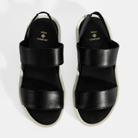 Nicole Siyah Kadın DesaComfort Deri Sandalet