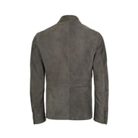 Nicolie Gri Erkek Süet Safari Ceket