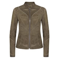 Origa Kadın Yaprak Panelli Deri Ceket