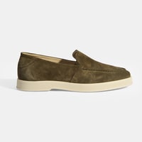 Peraleda Haki Erkek Slip-On Süet Loafer