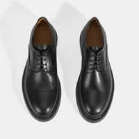 Perdita Siyah Erkek Deri Bağcıklı Klasik Ayakkabı