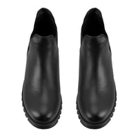 Phoebe Siyah Kadın DesaComfort Lastikli Deri Bot