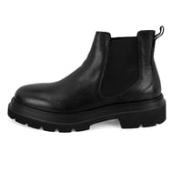 Pietsa Siyah Erkek Lastikli Deri Chelsea Bot
