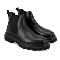 Pietsa Siyah Erkek Lastikli Deri Chelsea Bot