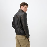 Pietto Kahve Erkek Vintage Deri Biker Ceket