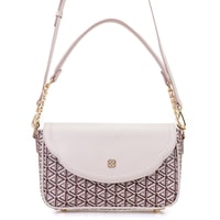 Plante Bej Kadın Monogram Omuz Çantası