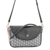 Plante Siyah Kadın Monogram Omuz Çantası