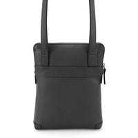 Pranav Siyah Erkek Deri Postacı Çantası