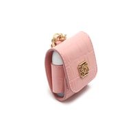 Pudra Zincir Detaylı Deri Airpods Kılıfı