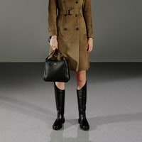 Rebeca Siyah Kadın Deri Binici Çizmesi