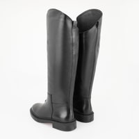 Rebeca Siyah Kadın Deri Binici Çizmesi