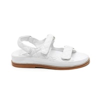 Reese Beyaz Kadın Deri Sandalet