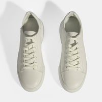 Reminya Beyaz Erkek Deri Bağcıklı Günlük Ayakkabı