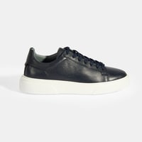 Reminya Lacivert Erkek Deri Bağcıklı Günlük Ayakkabı