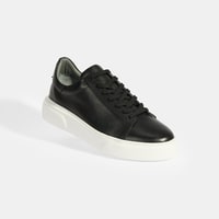 Reminya Siyah Erkek Deri Bağcıklı Günlük Ayakkabı