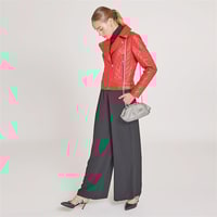 Riccarda Kadın Deri Biker Mont