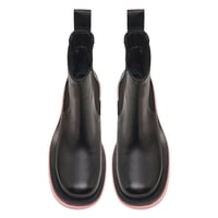 Robust Pembe Kadın Yandan Lastikli Deri Chelsea Bot