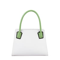 Samen Beyaz Kadın Deri El Çantası