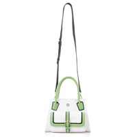 Samen Beyaz Kadın Deri El Çantası