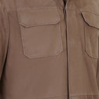 Saverio Kahve Erkek Süet Deri Gömlek