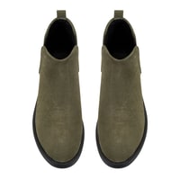 Serage Yeşil Kadın Deri Bot