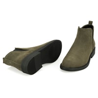 Serage Yeşil Kadın Deri Bot