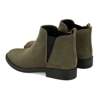 Serage Yeşil Kadın Deri Bot