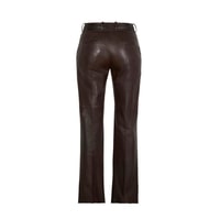 Setron Kahve Kadın Deri Pantolon