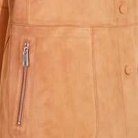 Sienna Konyak Kadın Çift Taraflı Süet Deri Pardösü