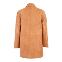 Sienna Konyak Kadın Çift Taraflı Süet Deri Pardösü