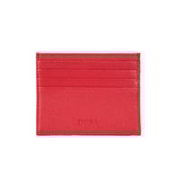 Silas Kırmızı Kadın Deri Kartlık