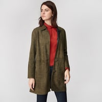 Simonetta Kadın Çift Taraflı Deri Pardösü