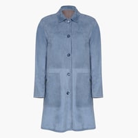 Simonetta Kadın Çift Taraflı Süet Deri Pardösü