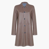 Simonetta Kadın Çift Taraflı Süet Deri Pardösü