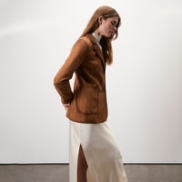 Sitara Taba Kadın Süet Blazer Ceket