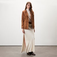 Sitara Taba Kadın Süet Blazer Ceket