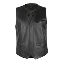 Sitra Siyah Erkek Deri Yelek