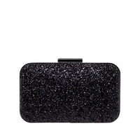 Siyah Arbre Zincir Detaylı Kadın Gece Çantası