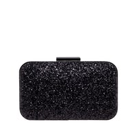 Siyah Arbre Zincir Detaylı Kadın Gece Çantası