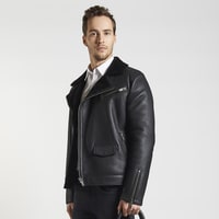 Siyah Dante Erkek Kürk Mont