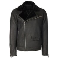 Siyah Dante Erkek Kürk Mont